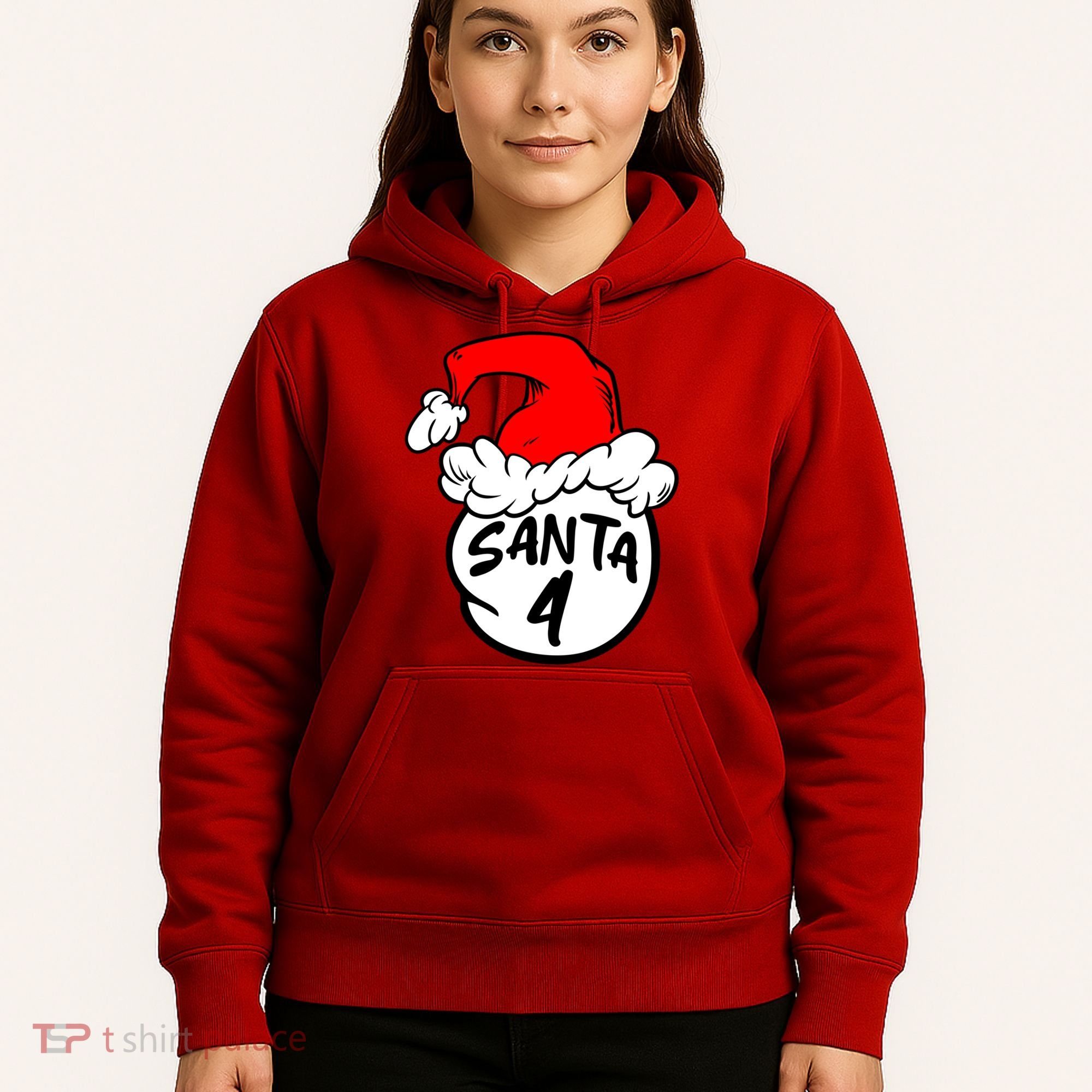 Matching Family Group Santa Hat 4 Hoodie