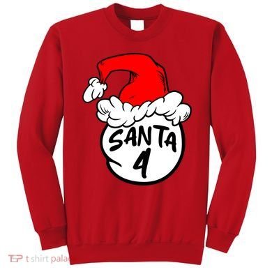 Matching Family Group Santa Hat 4 Sweatshirt