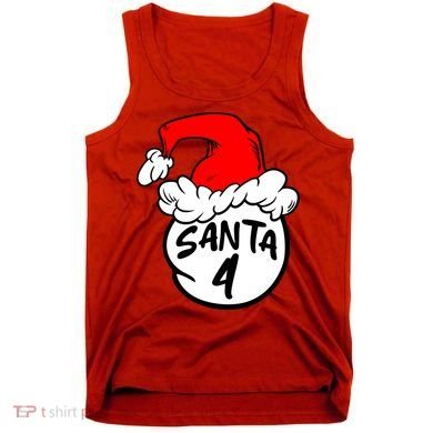 Matching Family Group Santa Hat 4 Tank Top
