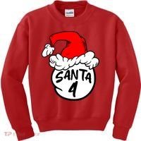 Matching Family Group Santa Hat 4 Kids Sweatshirt thumb 0
