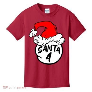 Matching Family Group Santa Hat 4 Kids T-Shirt