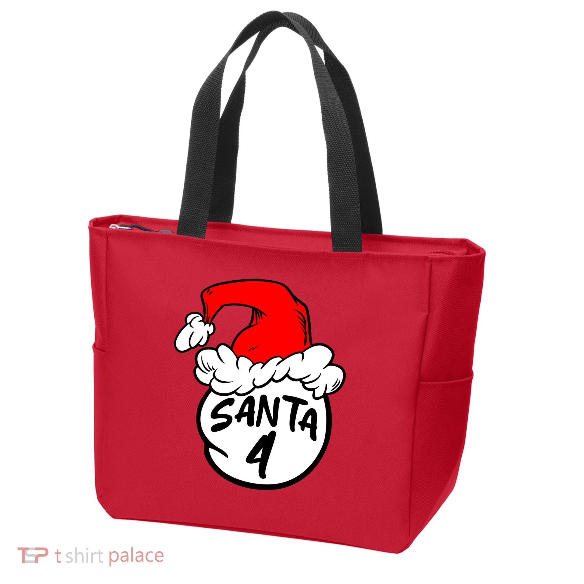 Matching Family Group Santa Hat 4 Tote Bag