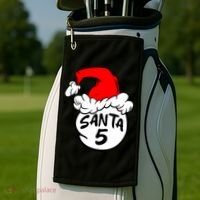 Matching Family Group Santa Hat 5 Golf Towel thumb 2