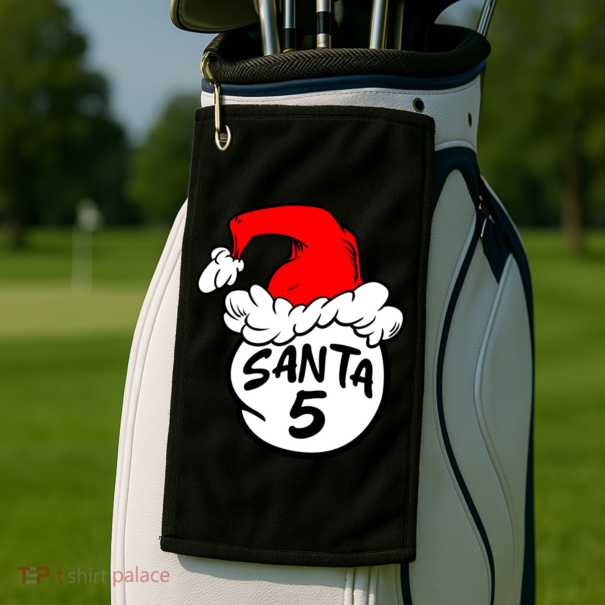 Matching Family Group Santa Hat 5 Golf Towel