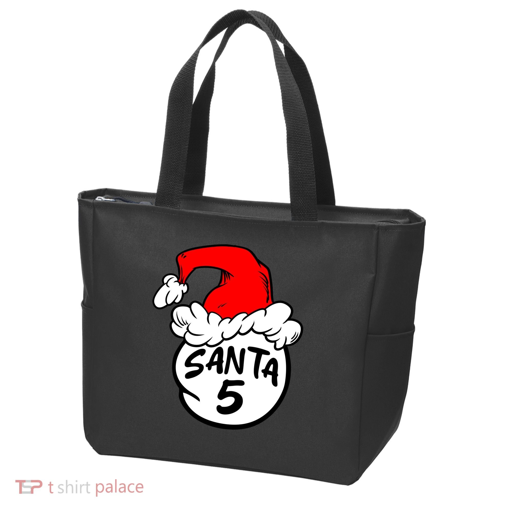 Matching Family Group Santa Hat 5 Tote Bag