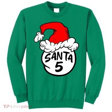Matching Family Group Santa Hat 5 Sweatshirt