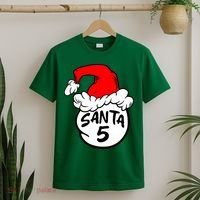 Matching Family Group Santa Hat 5 T-Shirt thumb 2