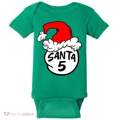 Matching Family Group Santa Hat 5 Baby Bodysuit