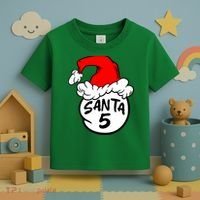 Matching Family Group Santa Hat 5 Toddler T-Shirt thumb 3