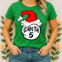 Matching Family Group Santa Hat 5 Women's T-Shirt thumb 2