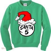 Matching Family Group Santa Hat 5 Kids Sweatshirt thumb 0