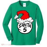 Matching Family Group Santa Hat 5 Kids Long Sleeve Shirt thumb 0
