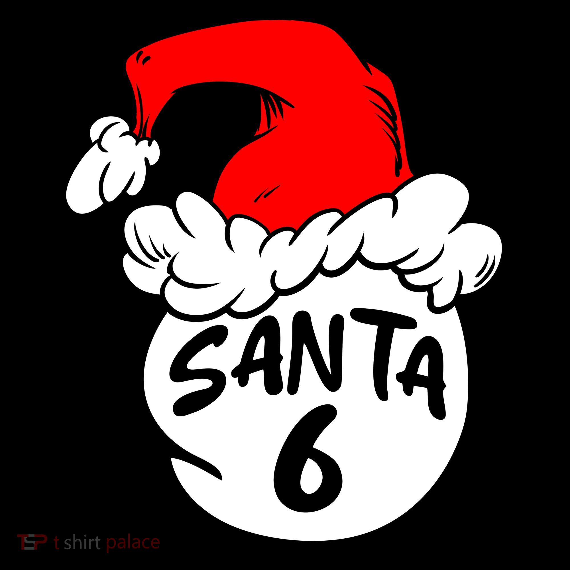 Matching Family Group Santa Hat 6 Women's Hoodie