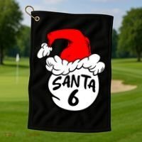Matching Family Group Santa Hat 6 Golf Towel thumb 1