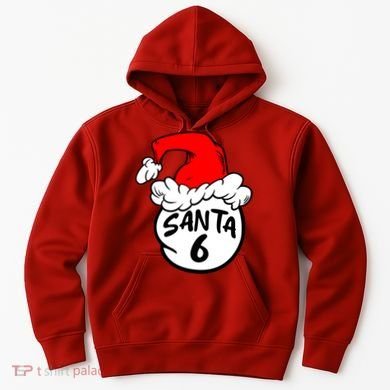 Matching Family Group Santa Hat 6 Hoodie