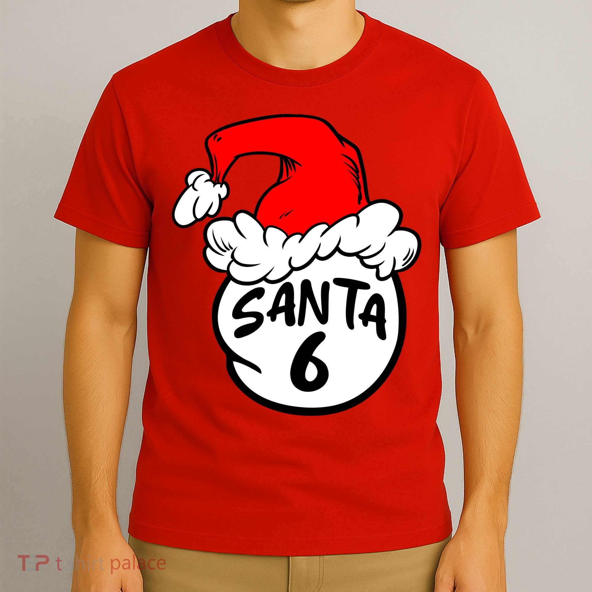 Matching Family Group Santa Hat 6 T-Shirt
