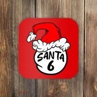 Matching Family Group Santa Hat 6 Coaster thumb 0