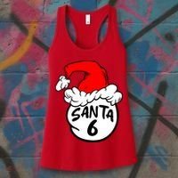 Matching Family Group Santa Hat 6 Women's Tank Top thumb 3