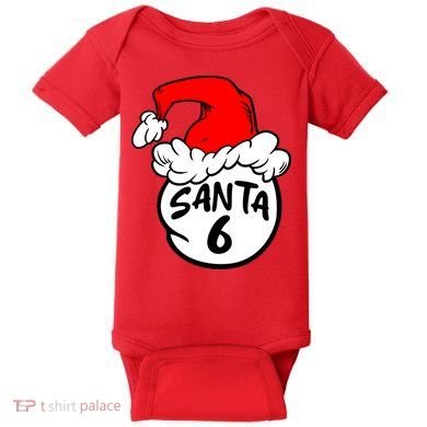 Matching Family Group Santa Hat 6 Baby Bodysuit