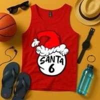 Matching Family Group Santa Hat 6 Tank Top thumb 4