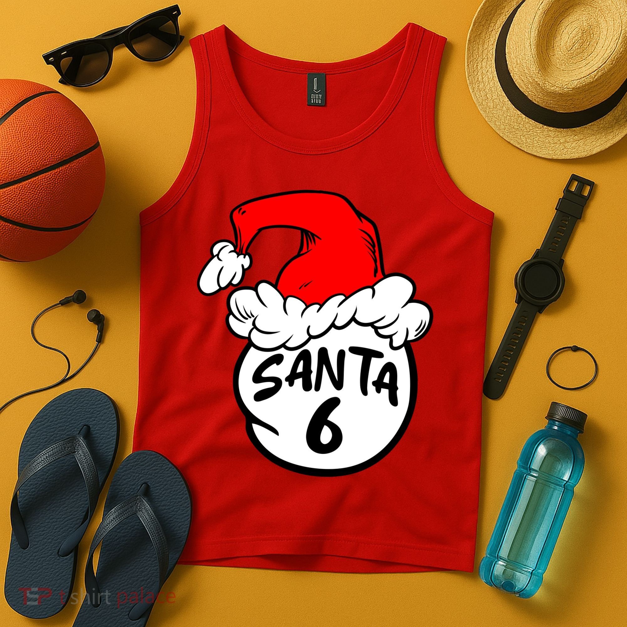 Matching Family Group Santa Hat 6 Tank Top
