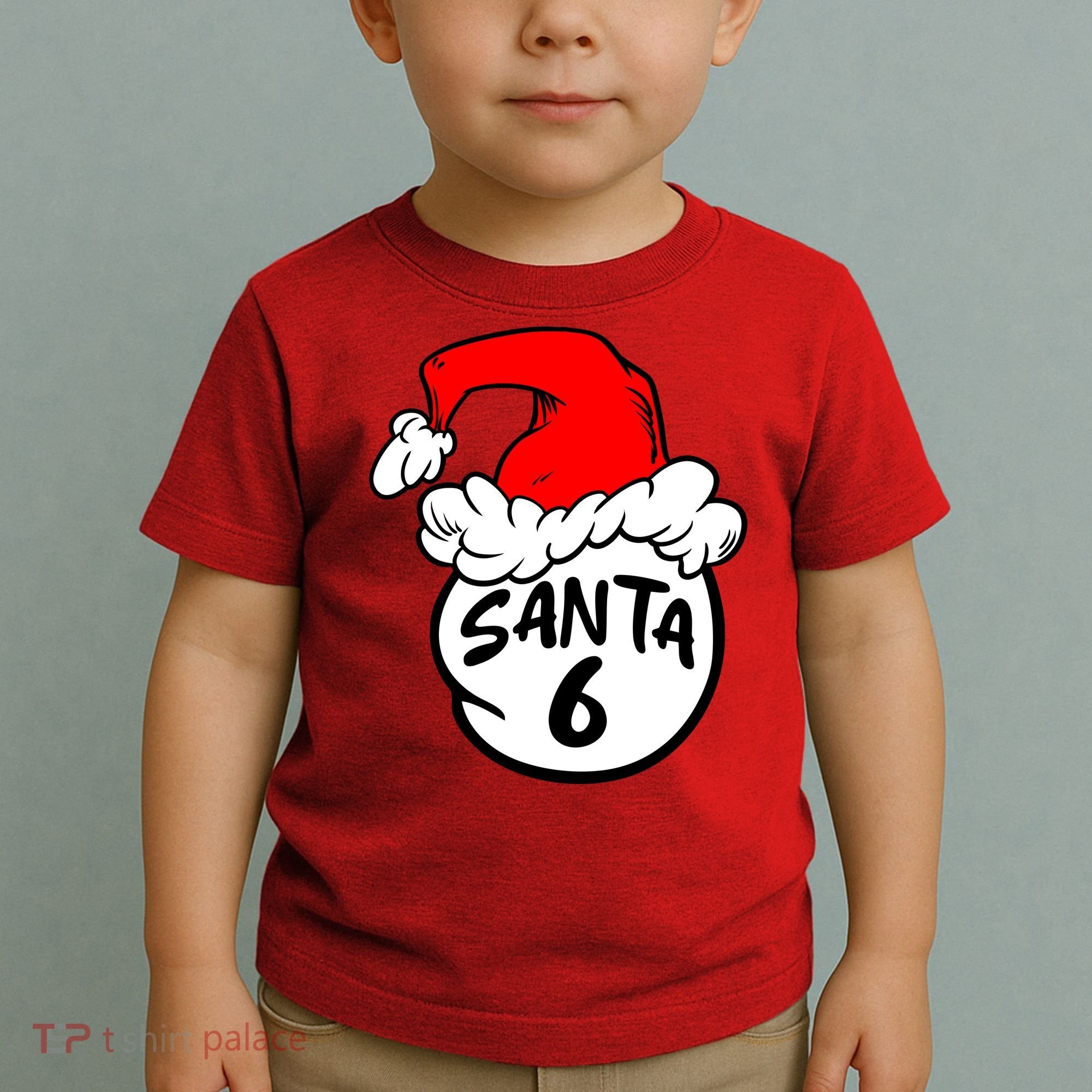 Matching Family Group Santa Hat 6 Toddler T-Shirt