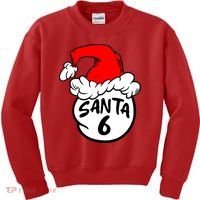 Matching Family Group Santa Hat 6 Kids Sweatshirt thumb 0