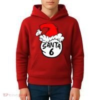 Matching Family Group Santa Hat 6 Kids Hoodie thumb 4