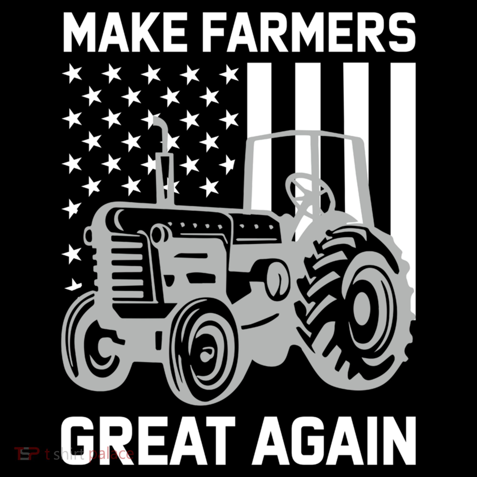 Make Farmers Great Again American Flag Agriculture Tractor Gift Coffee Mug