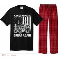 Make Farmers Great Again American Flag Agriculture Tractor Gift Pajama Set thumb 0
