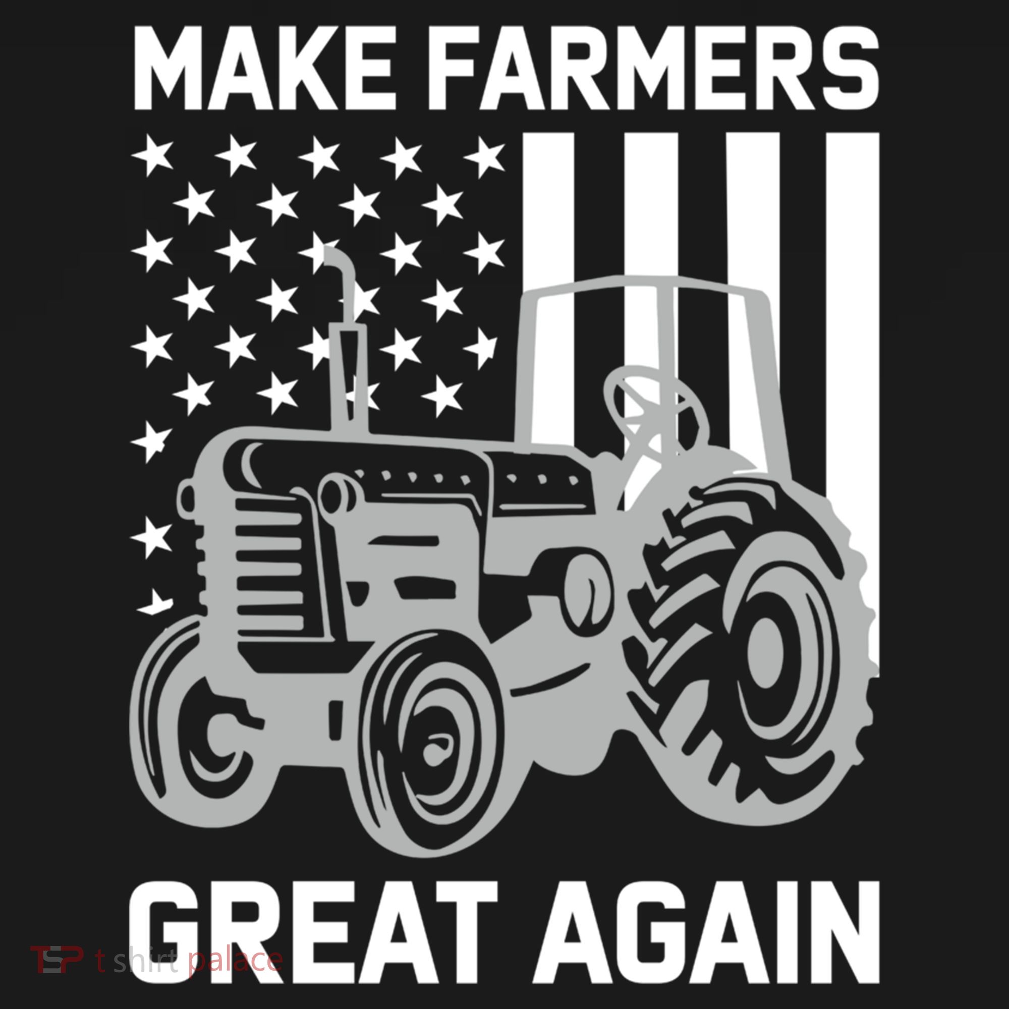 Make Farmers Great Again American Flag Agriculture Tractor Gift Women's Hoodie