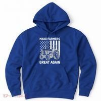 Make Farmers Great Again American Flag Agriculture Tractor Gift Hoodie thumb 0