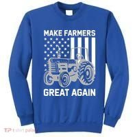 Make Farmers Great Again American Flag Agriculture Tractor Gift Sweatshirt thumb 0