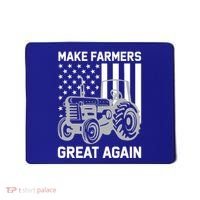 Make Farmers Great Again American Flag Agriculture Tractor Gift Mousepad thumb 0