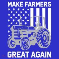 Make Farmers Great Again American Flag Agriculture Tractor Gift Mousepad thumb 1