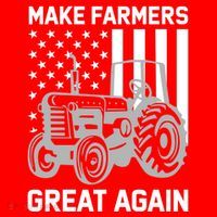 Make Farmers Great Again American Flag Agriculture Tractor Gift Santa Hat thumb 1