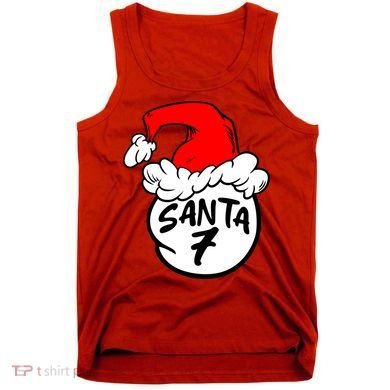 Matching Family Group Santa Hat 7 Tank Top