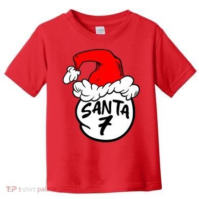 Matching Family Group Santa Hat 7 Toddler T-Shirt
