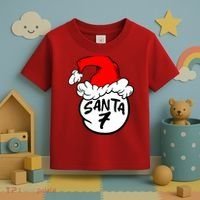 Matching Family Group Santa Hat 7 Toddler T-Shirt thumb 3