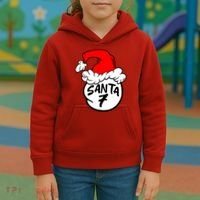 Matching Family Group Santa Hat 7 Kids Hoodie thumb 3