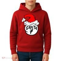 Matching Family Group Santa Hat 7 Kids Hoodie thumb 4