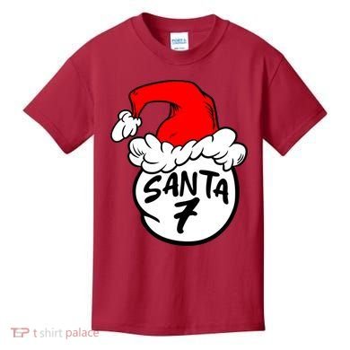 Matching Family Group Santa Hat 7 Kids T-Shirt