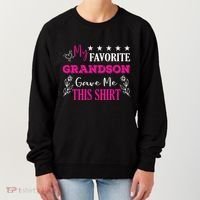 My Favorite Grandson Gave Me This Gift Grandparents Women's Sweatshirt thumb 0