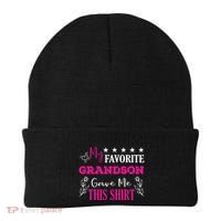 My Favorite Grandson Gave Me This Gift Grandparents Beanie thumb 0