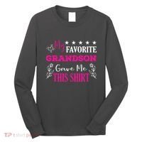 My Favorite Grandson Gave Me This Gift Grandparents Long Sleeve Shirt thumb 0