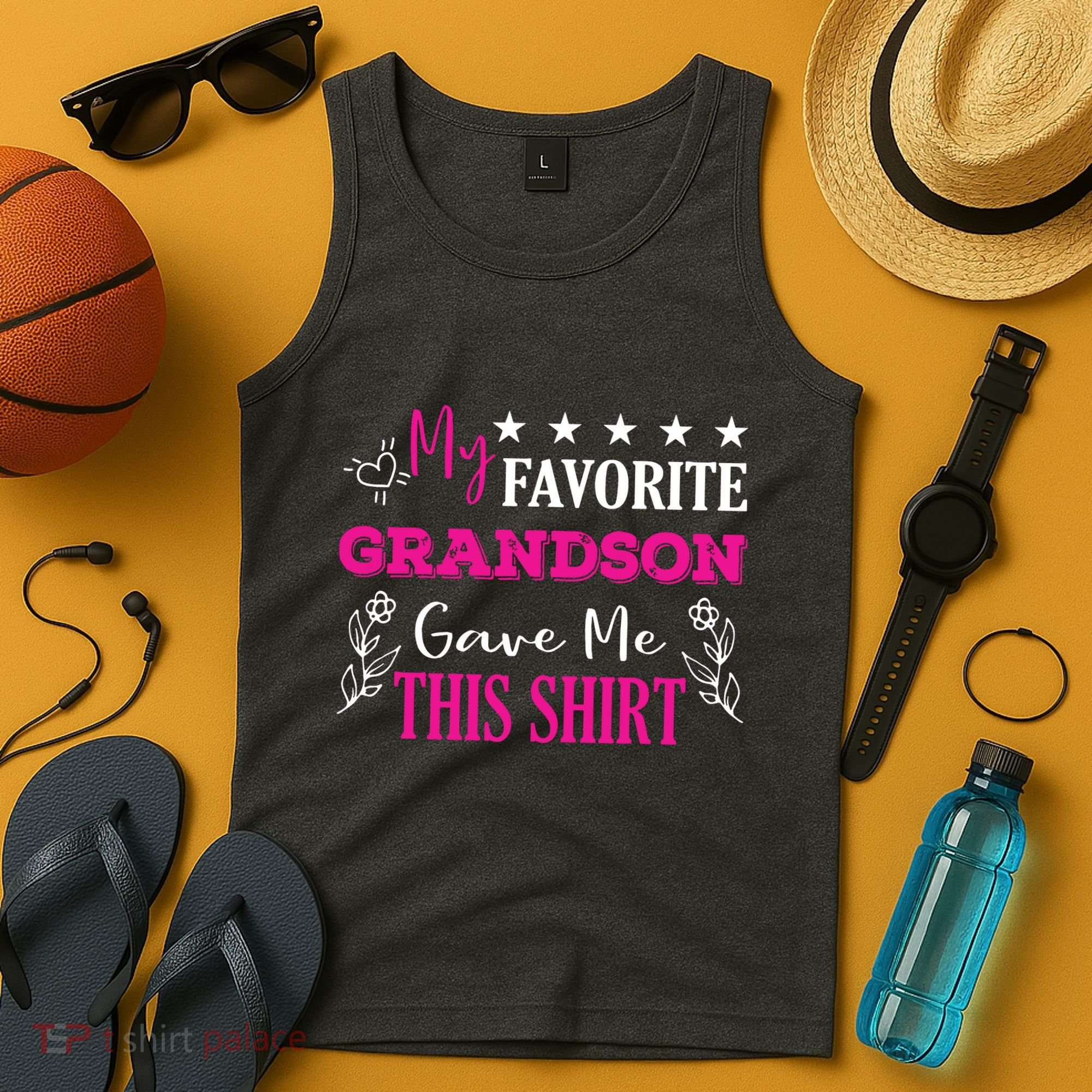 My Favorite Grandson Gave Me This Gift Grandparents Tank Top