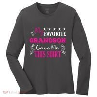 My Favorite Grandson Gave Me This Gift Grandparents Women's Long Sleeve Shirt thumb 0