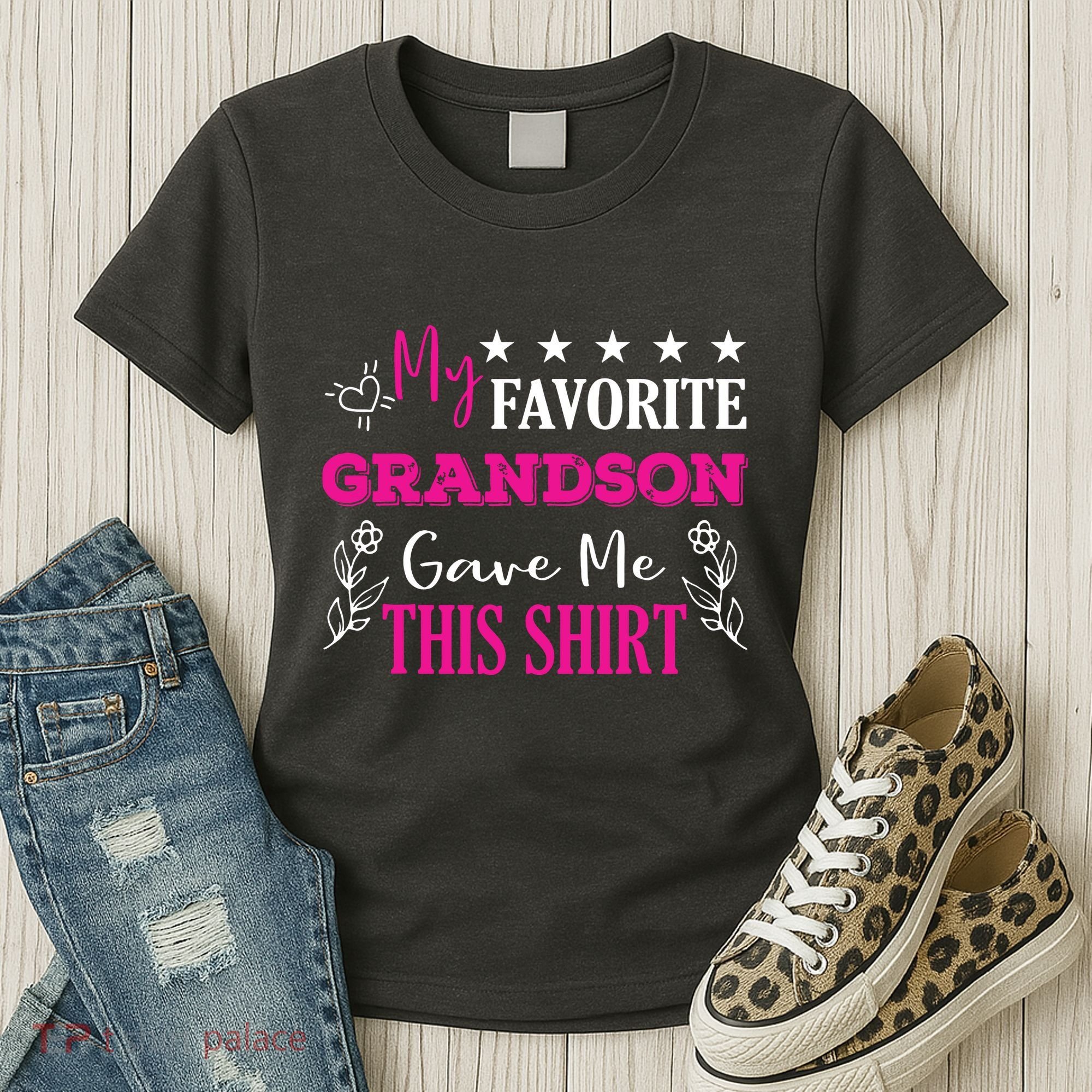 My Favorite Grandson Gave Me This Gift Grandparents Women's T-Shirt