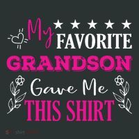 My Favorite Grandson Gave Me This Gift Grandparents Women's T-Shirt thumb 6