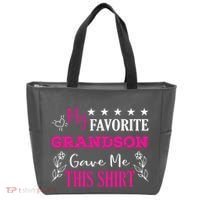 My Favorite Grandson Gave Me This Gift Grandparents Tote Bag thumb 0